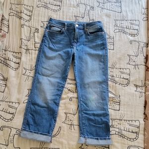 7 for All Mankind Cropped Boot Distressed Jeans 29